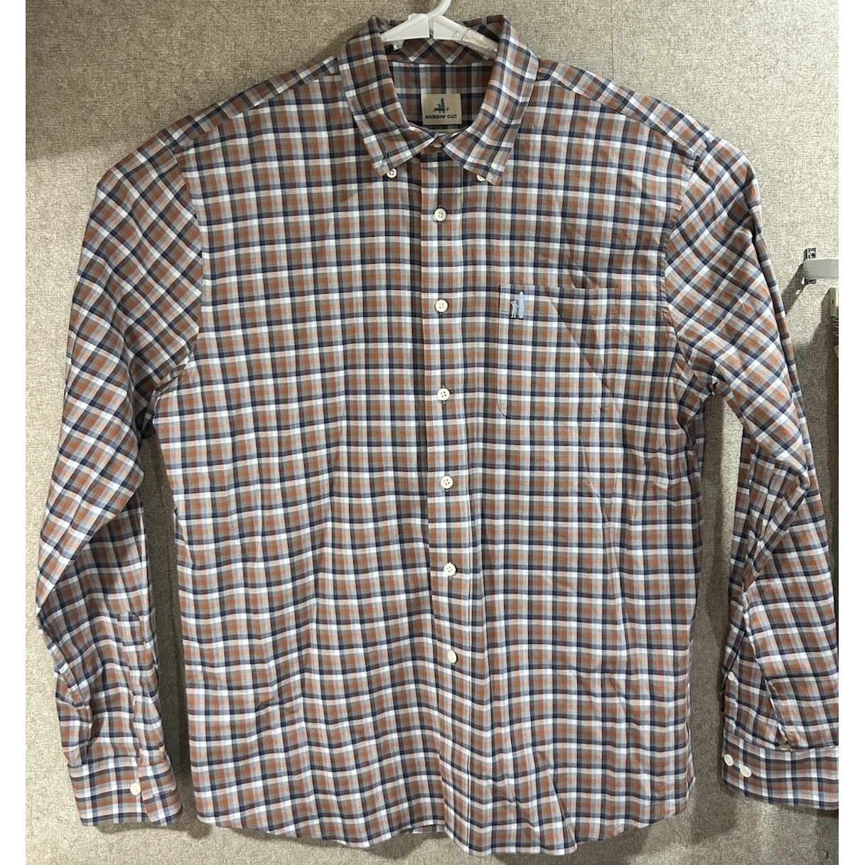 Johnnie O Hangin Out Long Sleeve Button Down Multicolored Men's Large